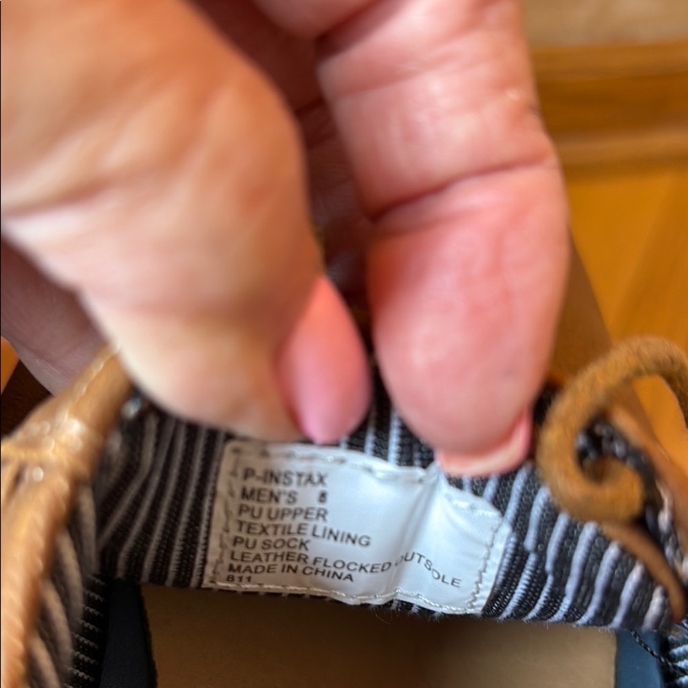 STEVE MADDEN Instax Sneaker Men's Tan Low-Top Laced Faux Leather SZ: 8 Like NEW - Picture 14 of 14